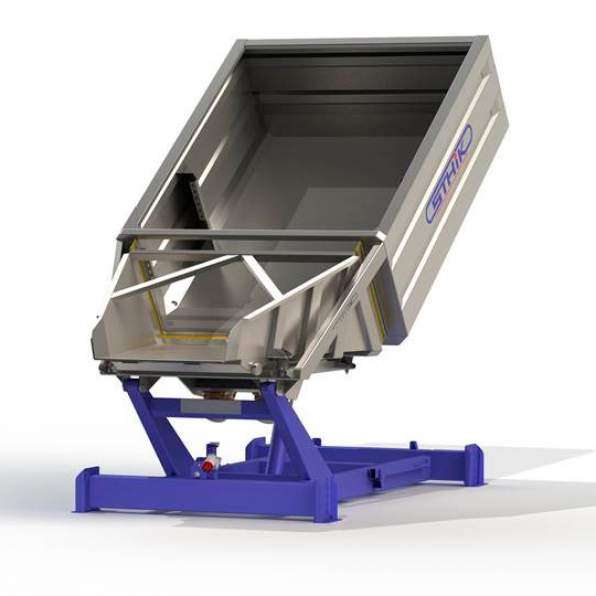 Tipping hopper with discharge tipper | AZ3 Oeno